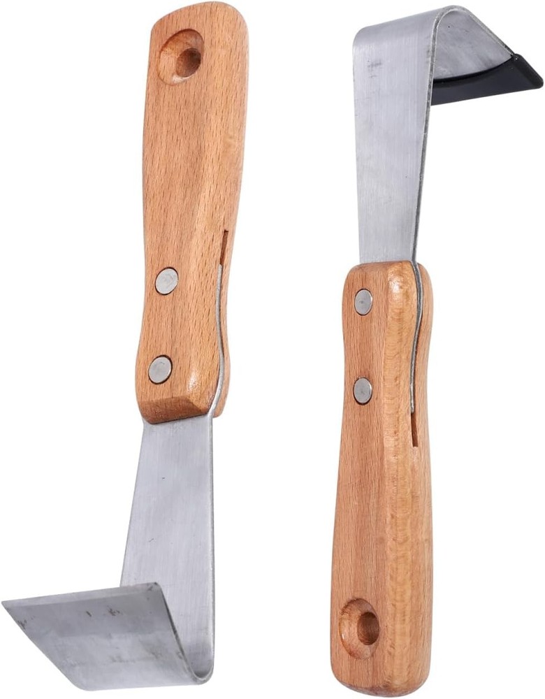 Housoutil Hand Tools Draw Shave Tool Bark Spud Debarking 2pcs Log...