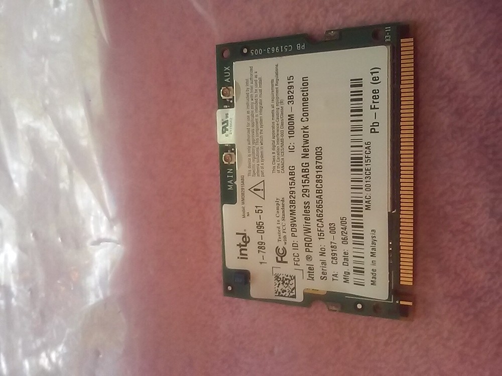 INTEL C51963-005 / C51963005    wireless network card