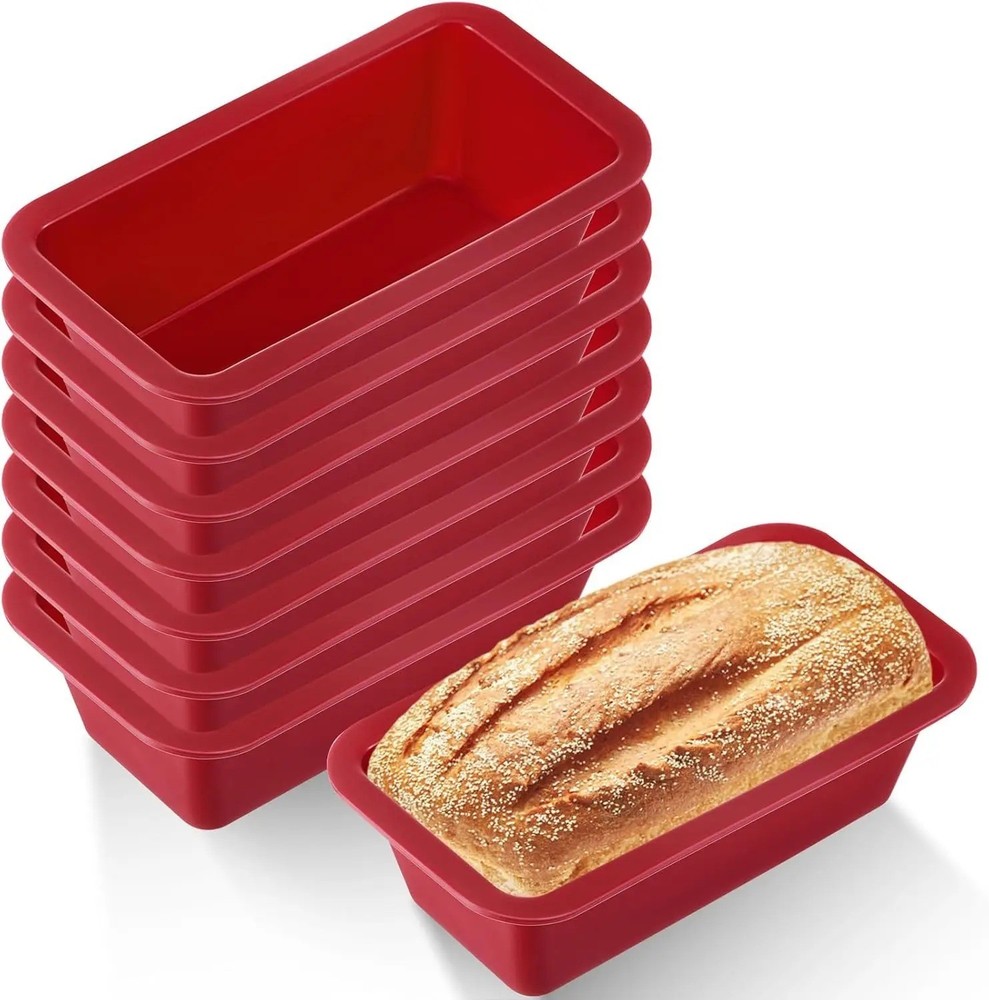 Silicone Nonstick Mini Loaf Baking Mold Rectangle Cake Bread Pan