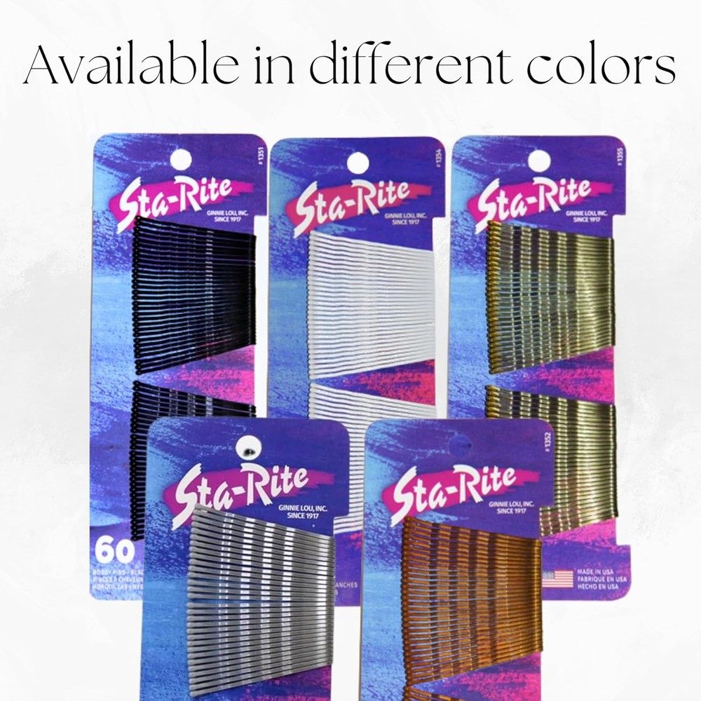 White Bobby Pins - 60 count