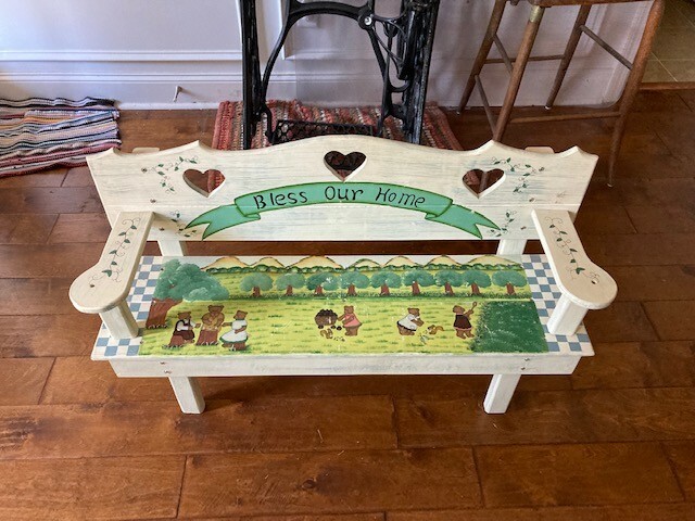 Childs wooden bench