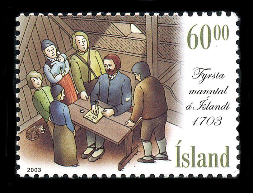 Iceland: 2003 First Census 300th Anniversary (996) MNH