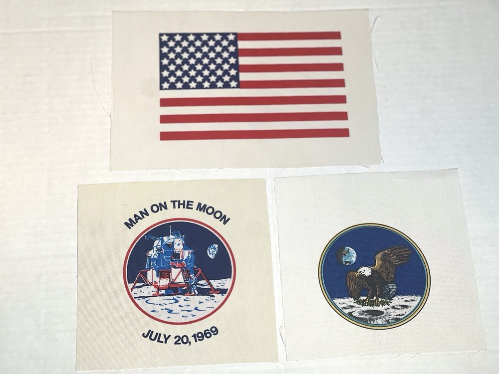 1969 Man On The Moon & Eagle Has Landed Beta Cloth Patch Collection