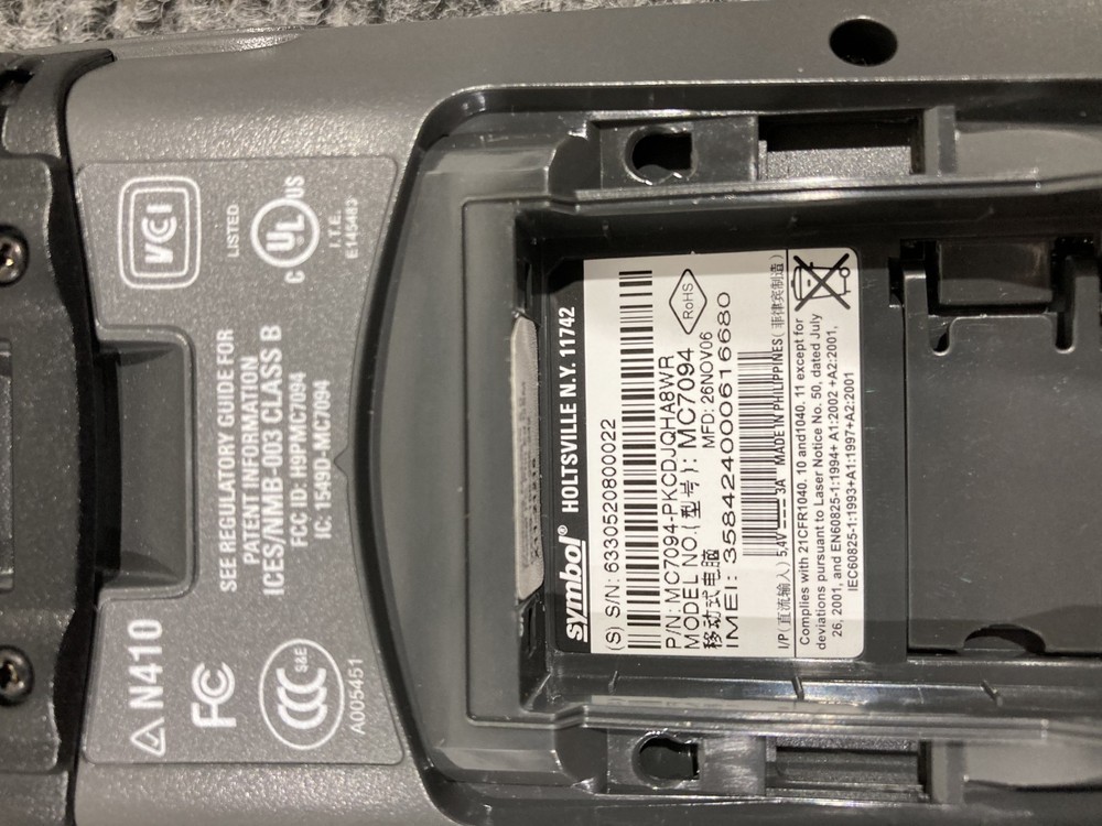 Symbol MC7094 Handheld Barcode Scanner - Open Box -