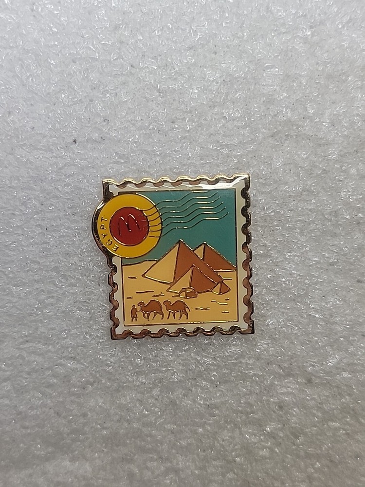 McDonald's EGYPT Stamp Enamel Lapel Pin