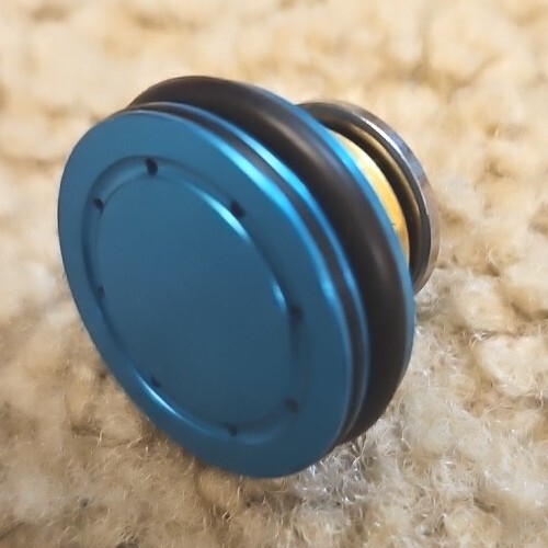 AOLS Piston Head with Ball Bearing Double O Ring Type - Blue