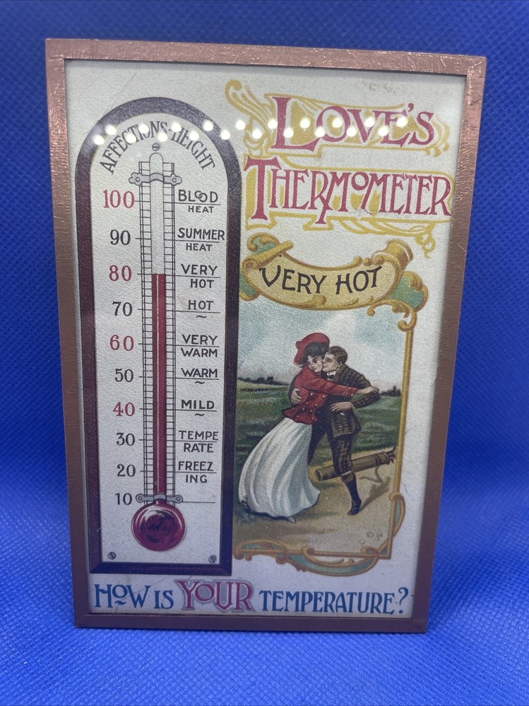 love’s Thermometer picture Vintage Postcard