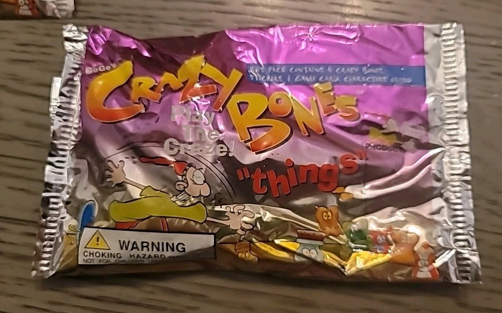 GoGo's CRAZY BONES "RED THINGS" PRINTED PACK ☆ POSSIBLE ALIEN BONE Enclosed.?.?.