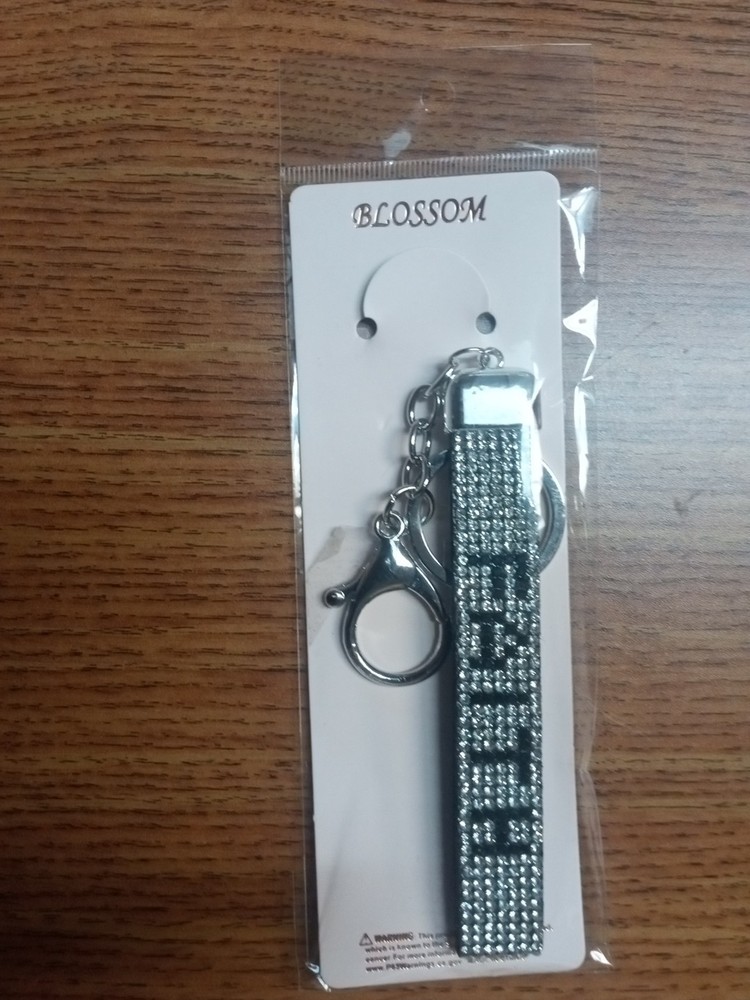 Faith Keychain With Rhinestones