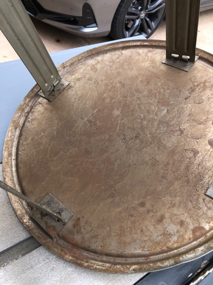 DAYSTROM VINTAGE METAL SIDE TABLE