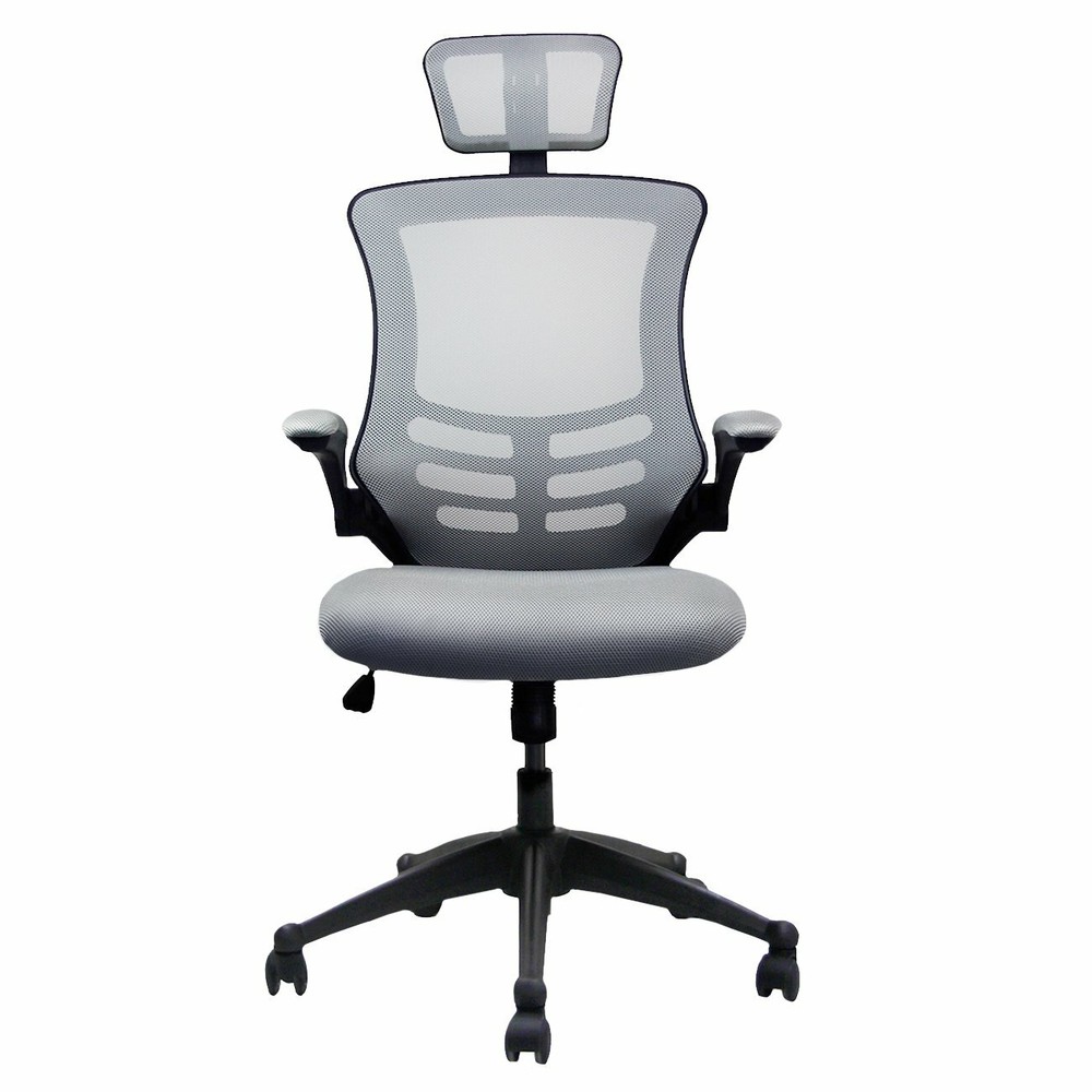 Techni Mobili Modern Mesh Back Task Chair w/ Flip-up Armrest & Hight Adjustment