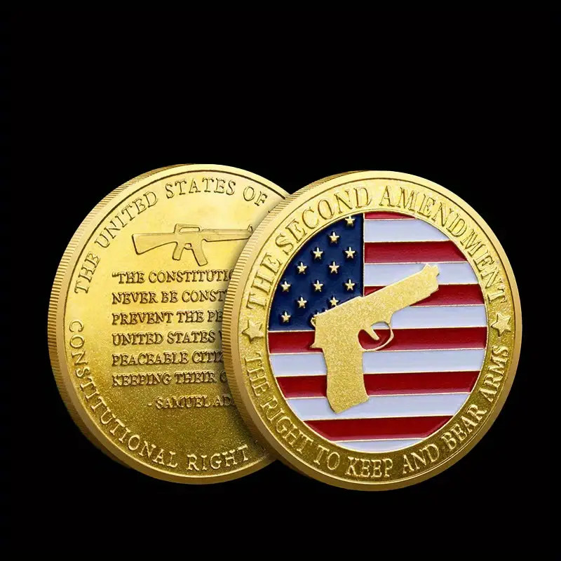 Constitution Second Amendment Government Challenge Coin Collectable 2nd 1-pc
