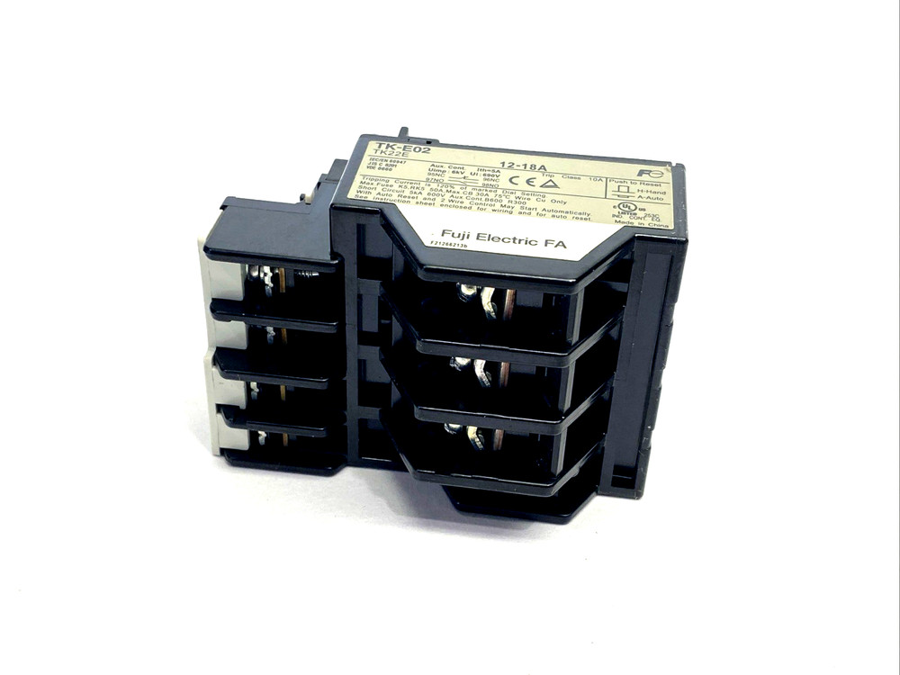 Fuji Electric TK-E02-12-18 Thermal Overload Relay TK22E 12-18A, TK-E02