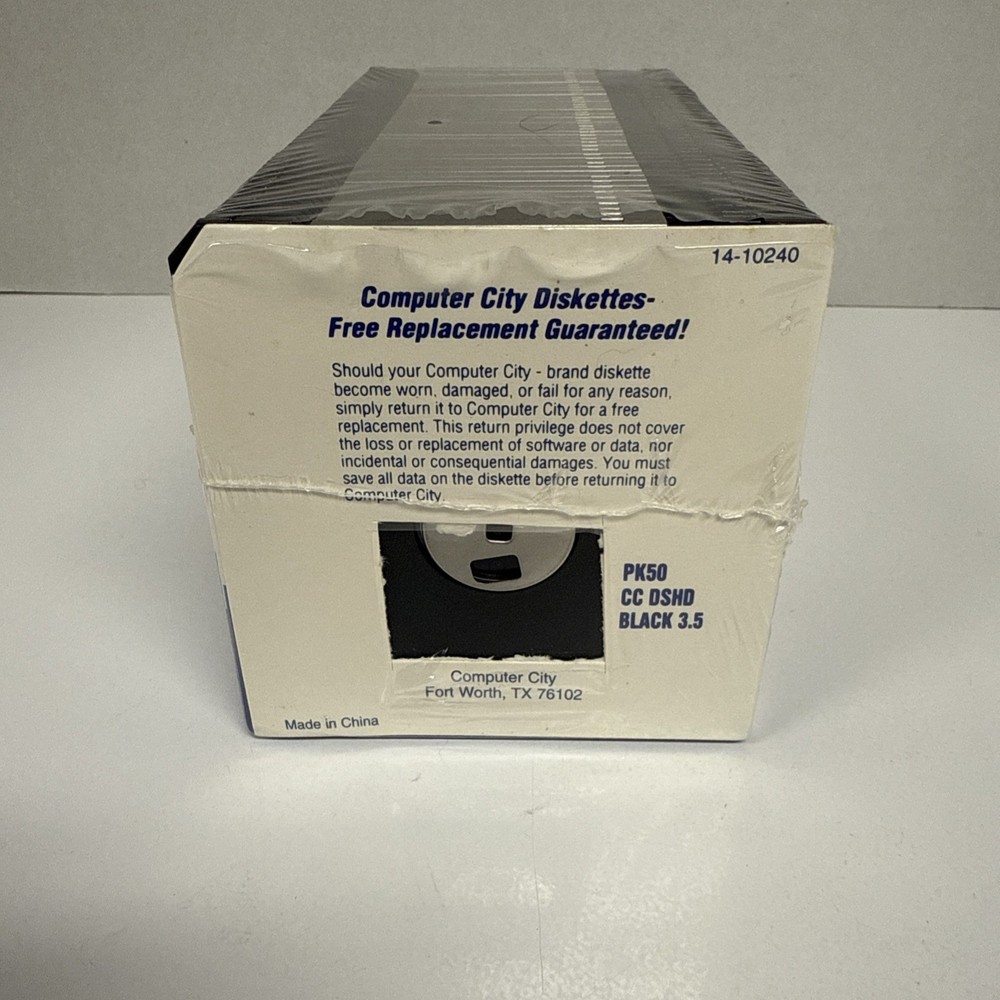 Computer City 3.5 Diskette New Sealed 50ct