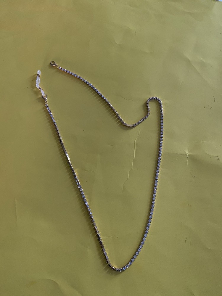 Eyeglasses For Gold Plated Strap Neck Holder