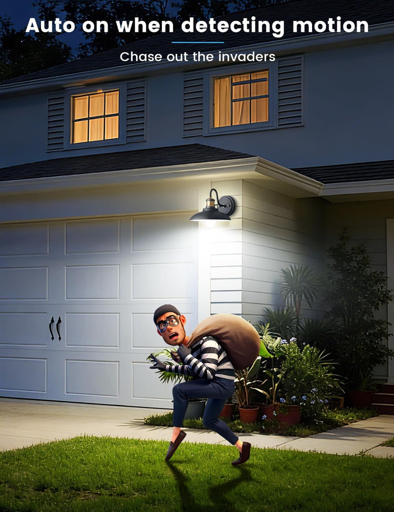 Motion Sensor Light Bulbs, 13W (100Watt Equivalent), Motion Activated Dusk to Da