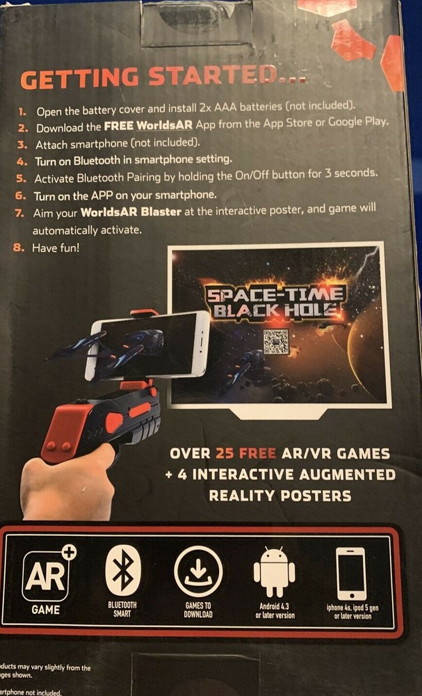 Worlds AR Augmented Reality Gaming Blaster Edition