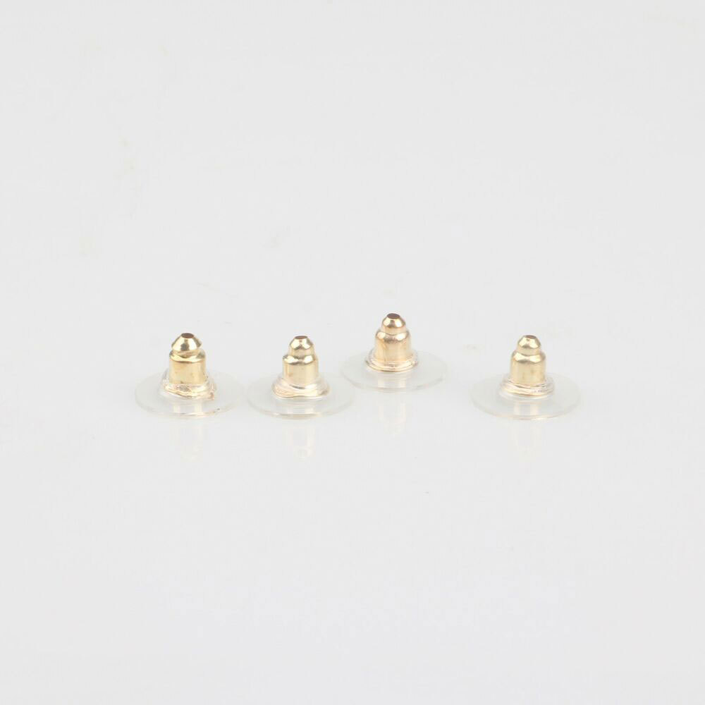 300X Earring Backs Post Backings stopper Silver Golden Stud secure Hook Earring