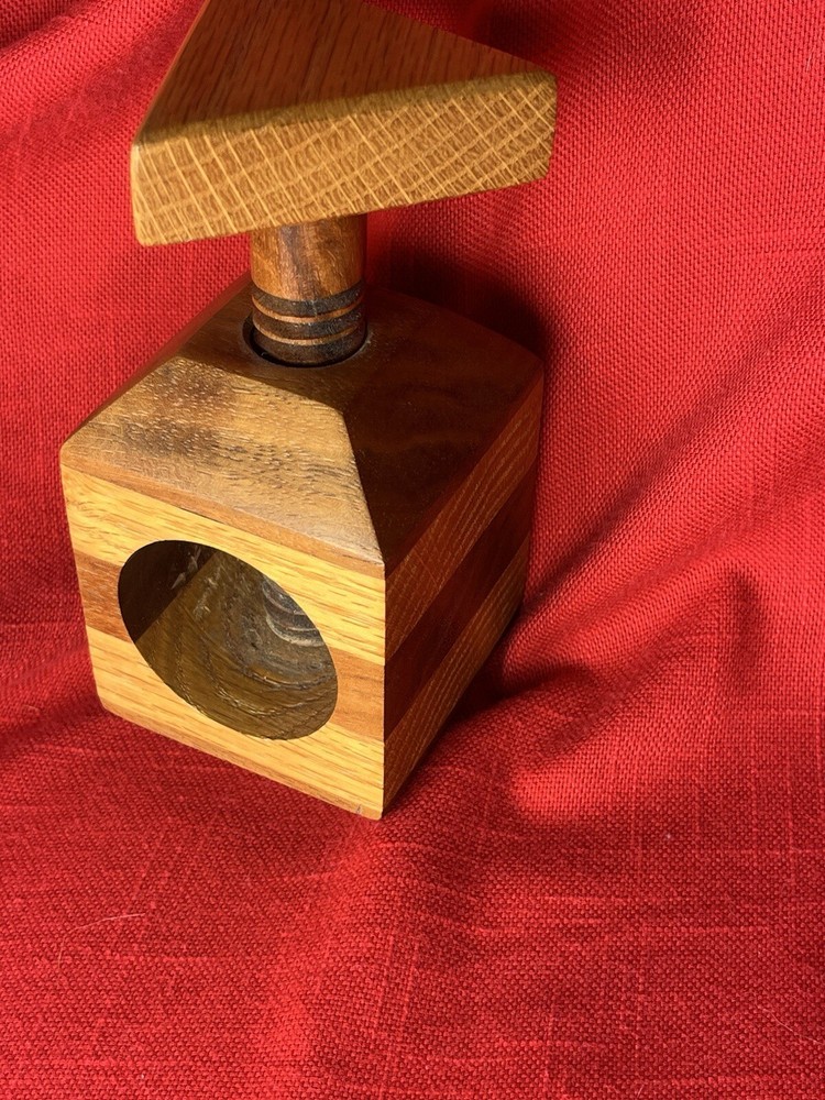 Danish MCM Mid Century Modern Teak SOLID WOOD Twist Screw Nutcracker Tool