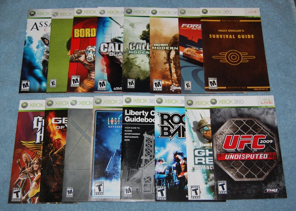 Borderlands Microsoft Xbox 360 Manual (Manual Only)