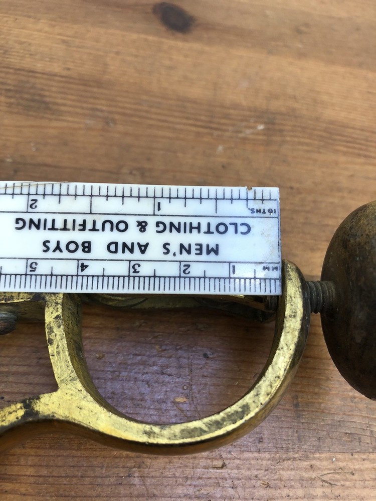 victorian brass curtain pole