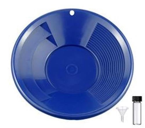 Sluice Monkey 10" PANNING Gold PAN - Blue
