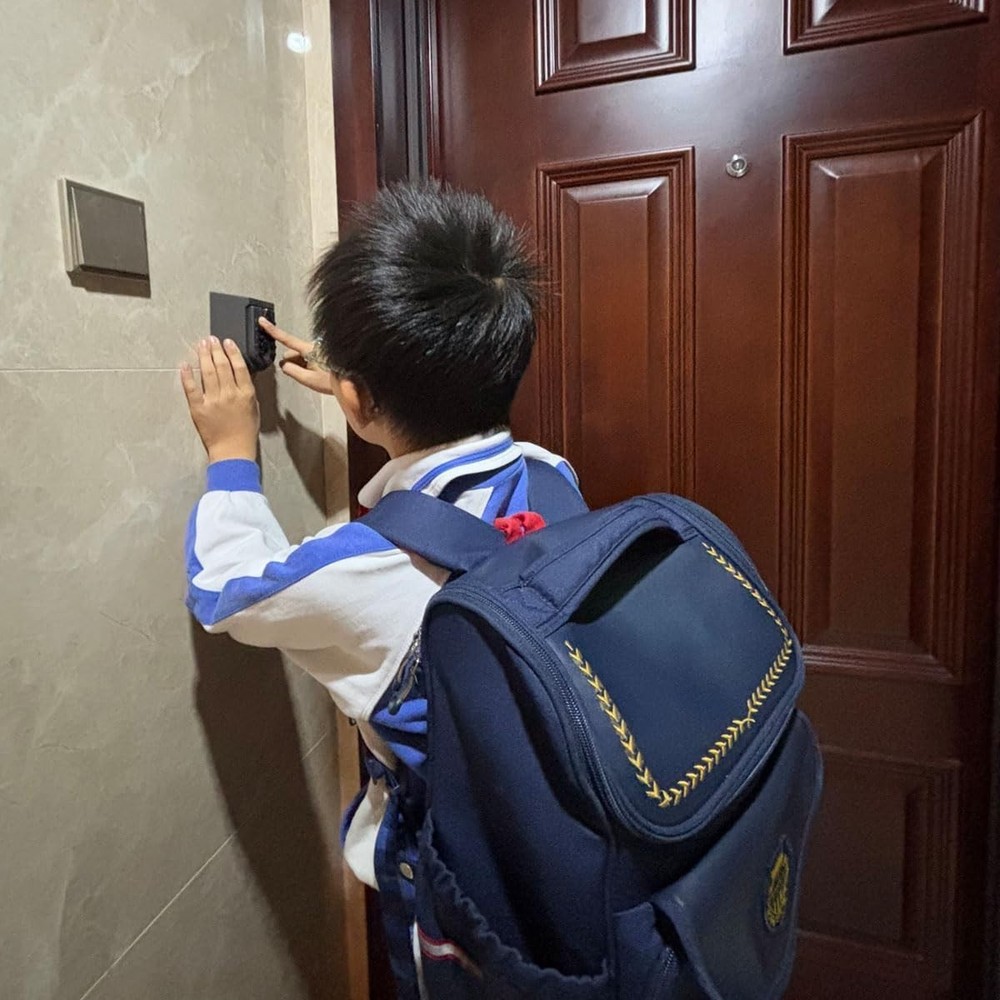 Secure Wall Mount Key Keeper - Waterproof, Adjustable Code Lock Box for Homes