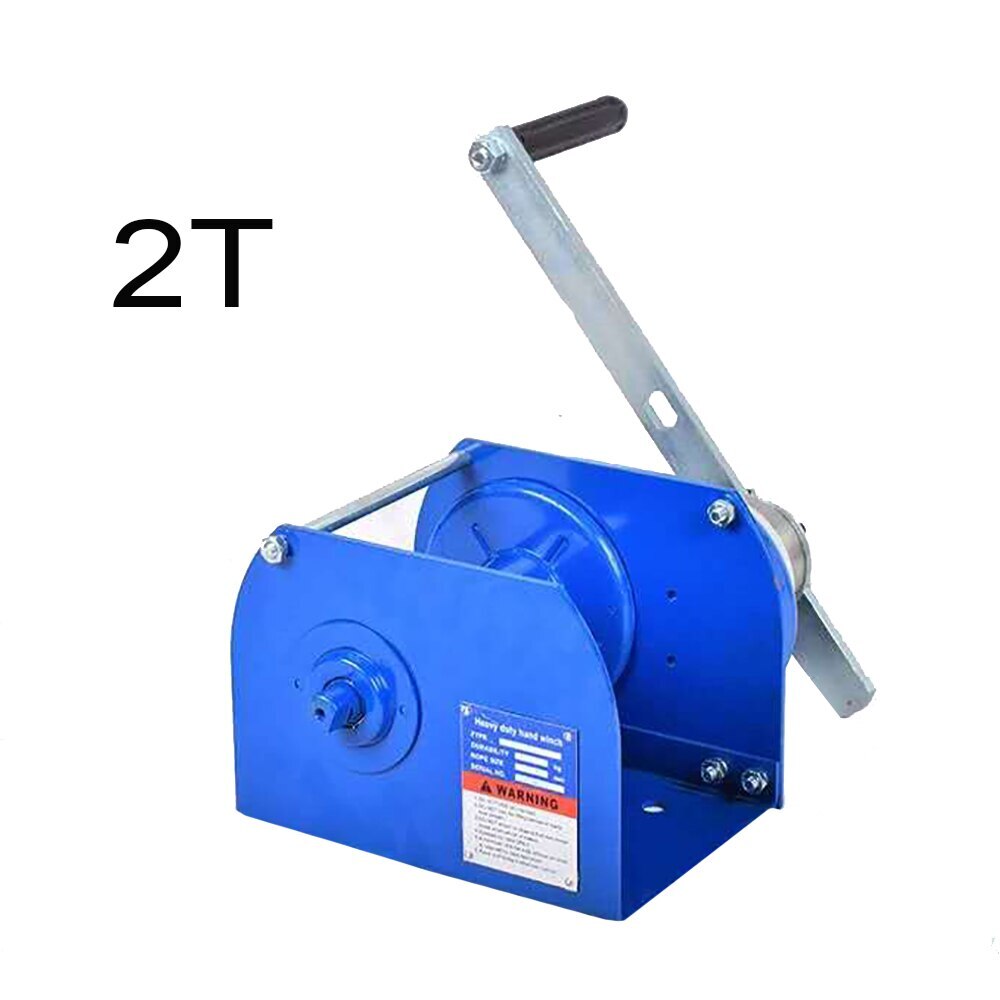 2T Hand Winch Manual Winch Tool Equipment Two-way Self-Locking Heavy-Duty Winch