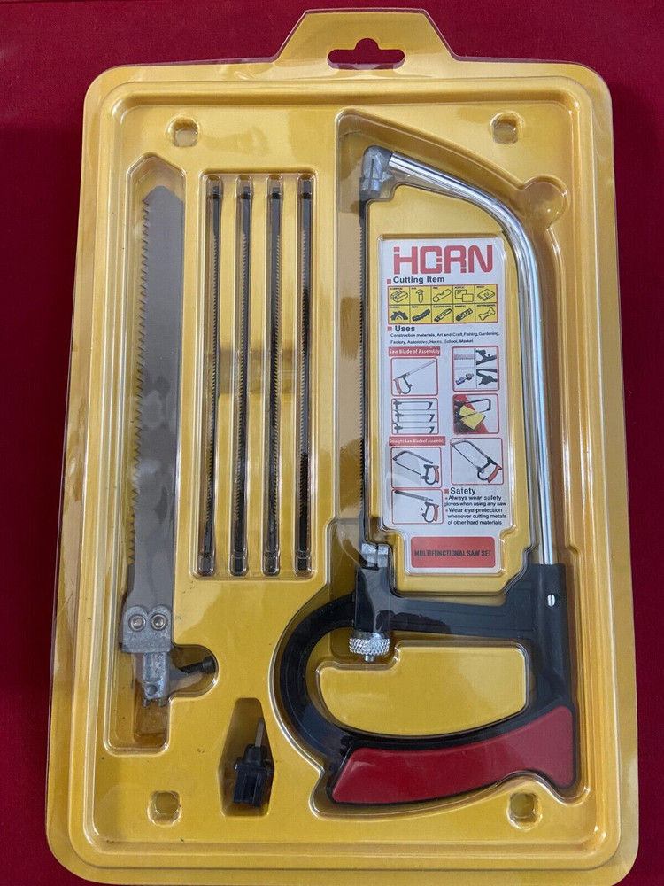 MULTI-FUNCTION HORN SAW SET  HACKSAW  MULTIBLE CUTTING FEATURES  -BA
