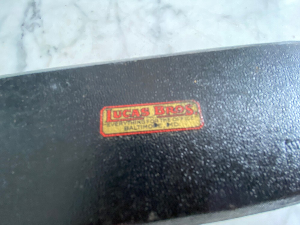 Vintage Dietzgen Germany Drafting tools in Lucas Brothers case