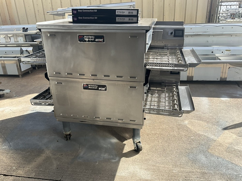 2022 Middleby Marshall PS638G Gas Conveyor Pizza Oven Double Stack WOW2 Kitchen