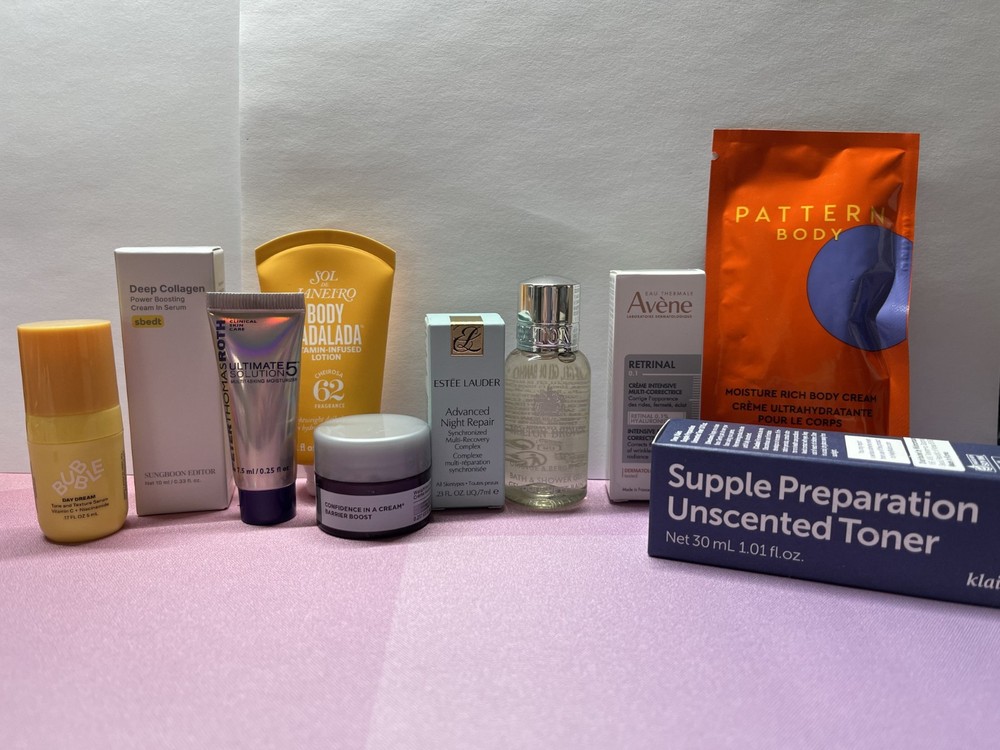 10pc Skin Care Samples Bundle Travel/Sample Size