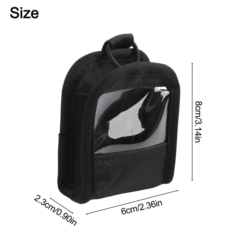 Portable Nylon Wireless Bodypack Transmitter Pouch with Transparent Front