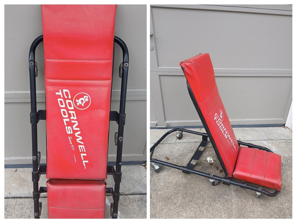 CORNWELL TOOLS Adjustable Mechanics Creeper Padded