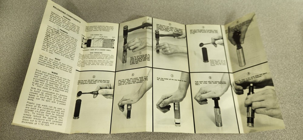 RARE FIND Vintage LEE LOADER 12 Ga. Guage 3" Shell Complete Reloading Tools Kit