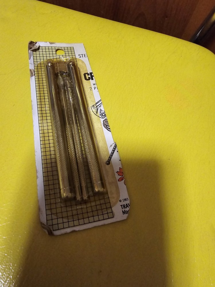 1983 Nut Cracker Set Includes 2 Picks. All Steel. Never Open But Old Packaging