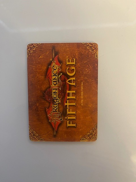 Dragonlance Fifth Age 1996 TSR Fate deck card