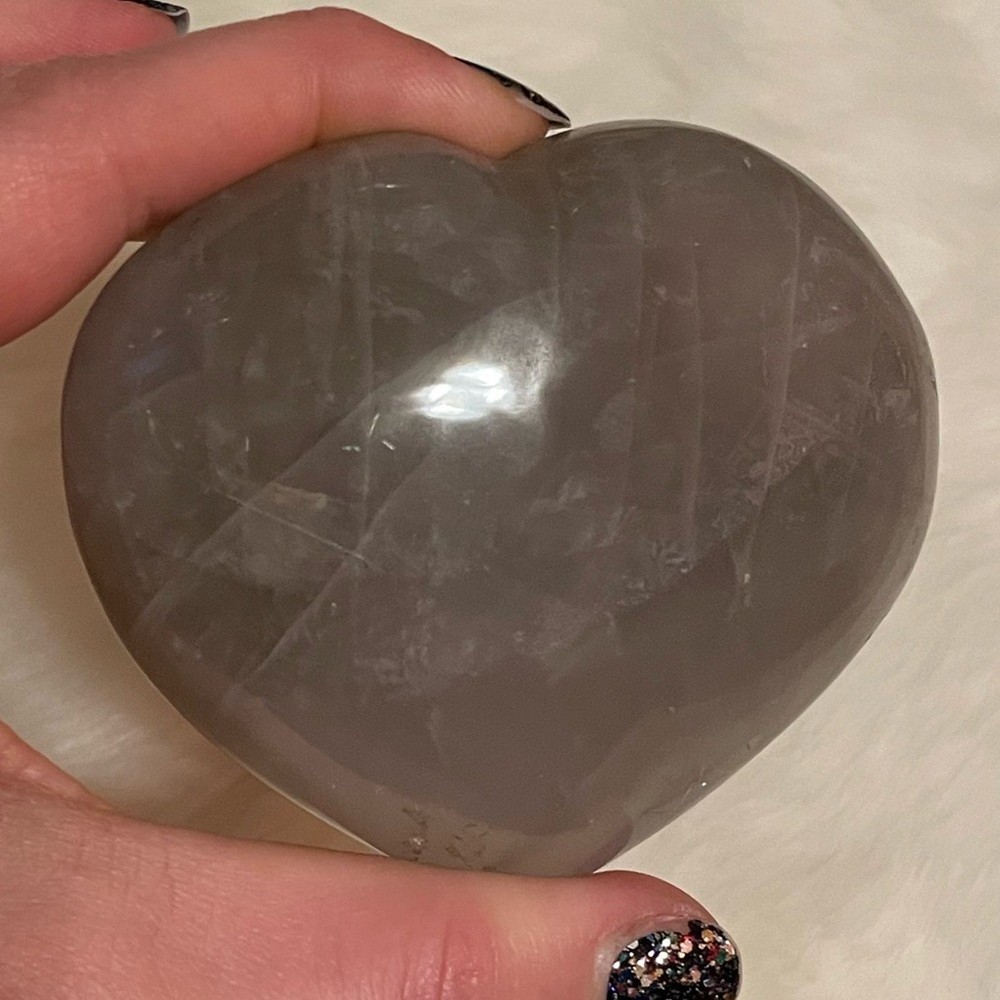 Blue Rose Quartz Heart