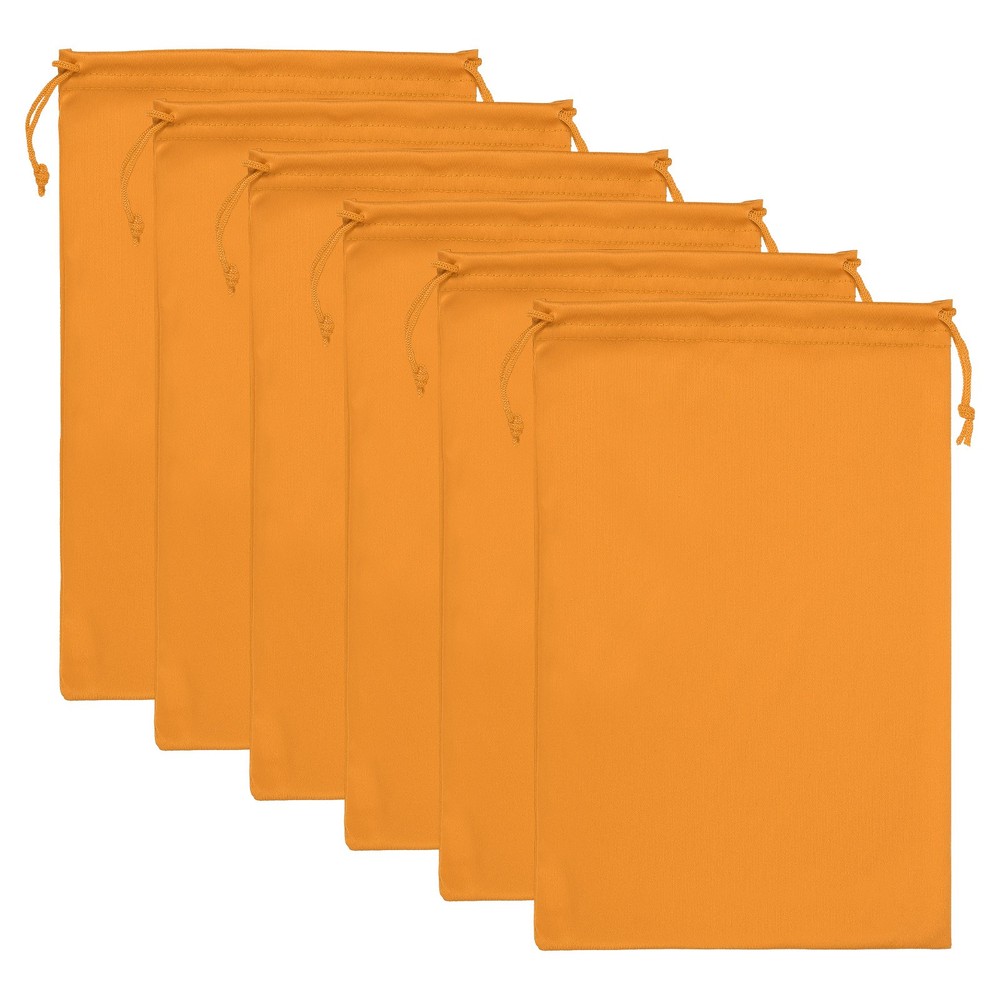 Ski Goggle Bag, 6 Pack Microfiber Snow Goggles Case Sleeve, Orange
