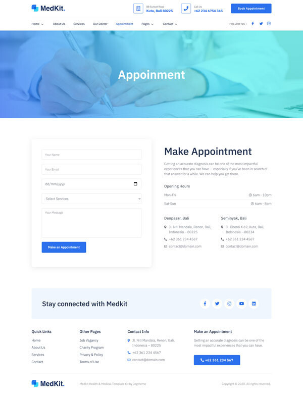 Premium Wordpress Elementor Template Kit Bundle | Health & Medical theme