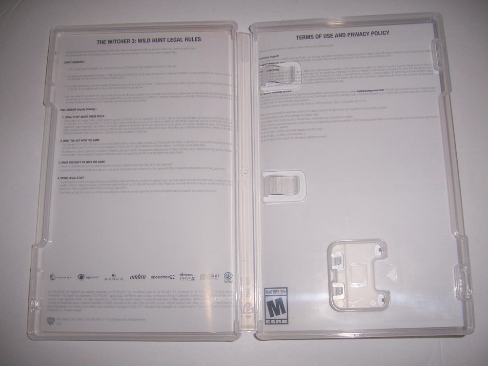 Original Box Case Replacement Nintendo Switch for THE WITCHER WILD HUNT