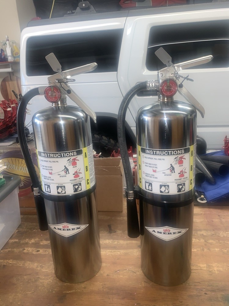 New Chrome Amerex 10 Lb Extinguisher