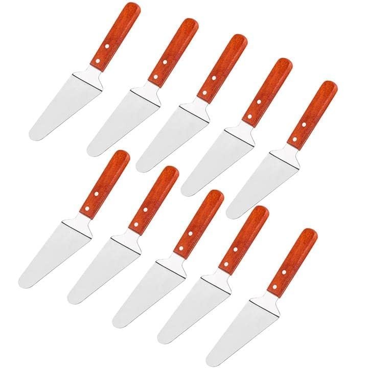 10x Pie Server Cake Holder Transfer Triangular Spade Spatula for Pizza Cake B...