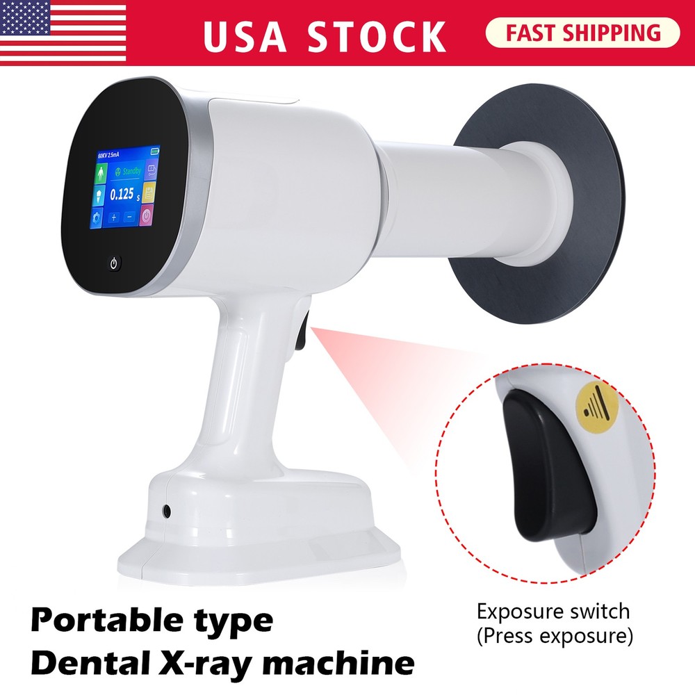 Dental X Mobile Unit System Ray Digital Machine High Frequency w/ Shield