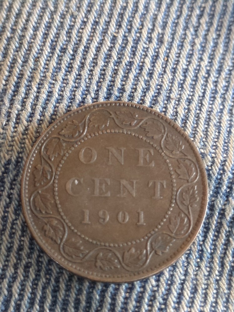 1901 Large Canada Cent KM 7 1901