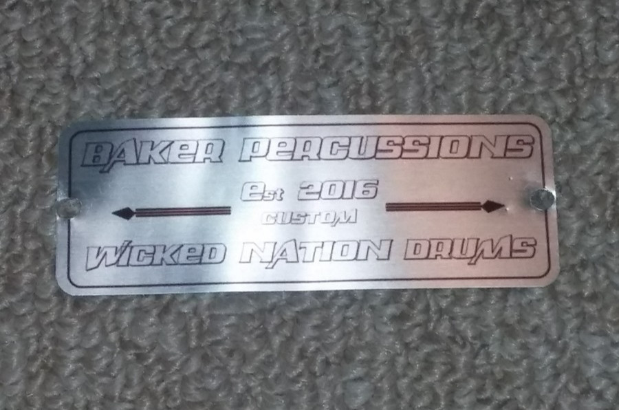 Baker Percussion Custom Drum Badge (491)