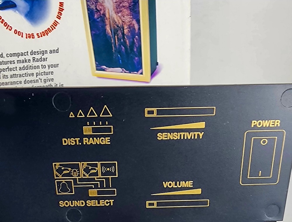 Microtek Radar Sentry Intruder Alarm Security System, Vintage/Retro