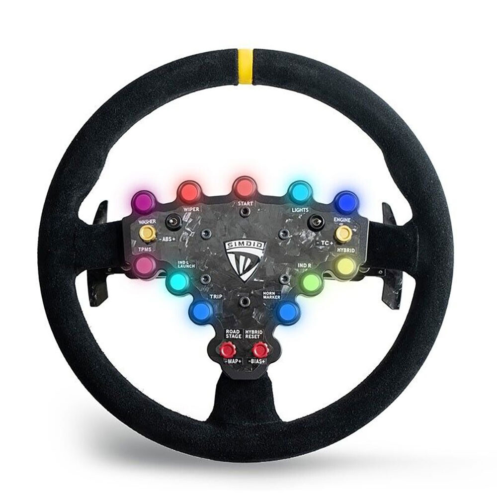 SIMDID 320mm/12.6" GTW Steering Wheel Racing Simulator for Quick Release