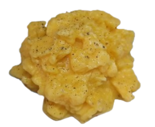 Fake Food Display Prop Scrambled Eggs With Black Pepper