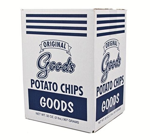 Goods Potato Chips Original Blue Box 2 Lb